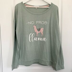 PJ Salvage Llama Pullover